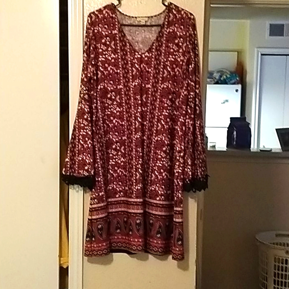 Dress bell sleeve